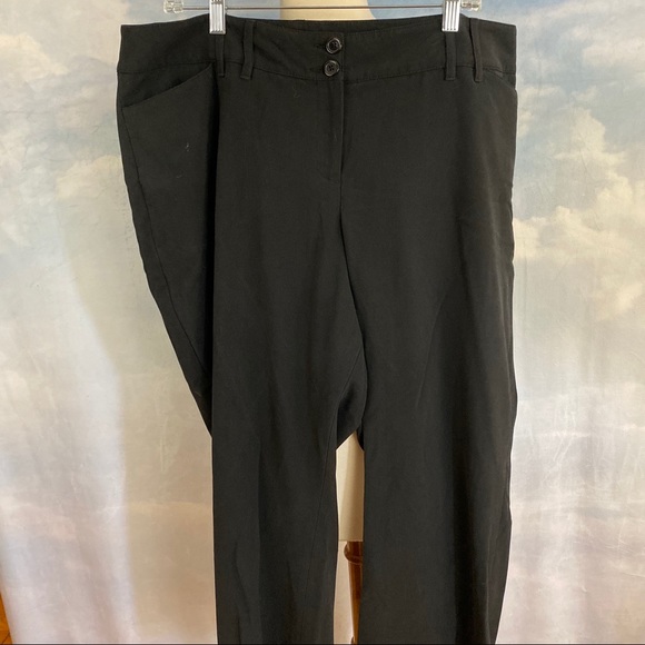 Lane Bryant Black Dress Pants 16 Petite - Picture 1 of 4